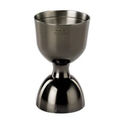 Mercer Culinary M37006BK Barfly Gun Metal Black Straight Rim Jigger