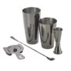 Mercer Culinary M37101BK Barfly S/S 5-Pc Gun Metal Black Basic Bar Set