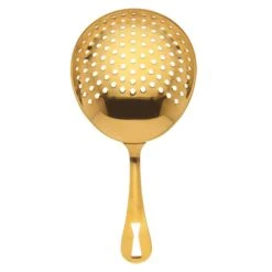 Mercer Culinary M37028GD Barfly 6.5" Gold Plated Julep Strainer
