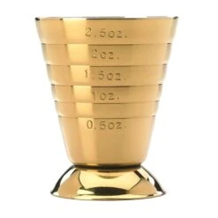 Mercer Culinary M37069GD Barfly Gold 2.5 Ounce Measuring Cup