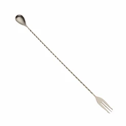 Mercer Culinary M37016 Barfly 3-Tine Fork End 15-3/4" Bar Spoon