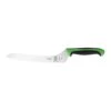 Mercer Culinary M23890GR Green Wavy Edge 9" Offset Bread Knife