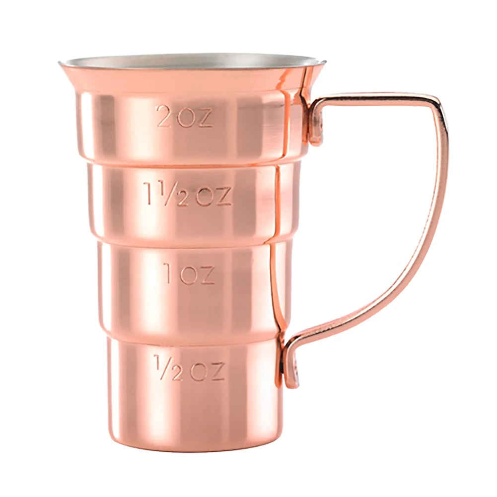 Mercer Culinary M37108CP BarflyStainless SteeL 2 Oz. Drink Jigger W/ Handle