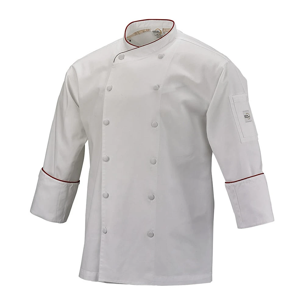 Mercer Culinary M62015WR2X Red 2XL Unisex Renaissance Chef Jacket